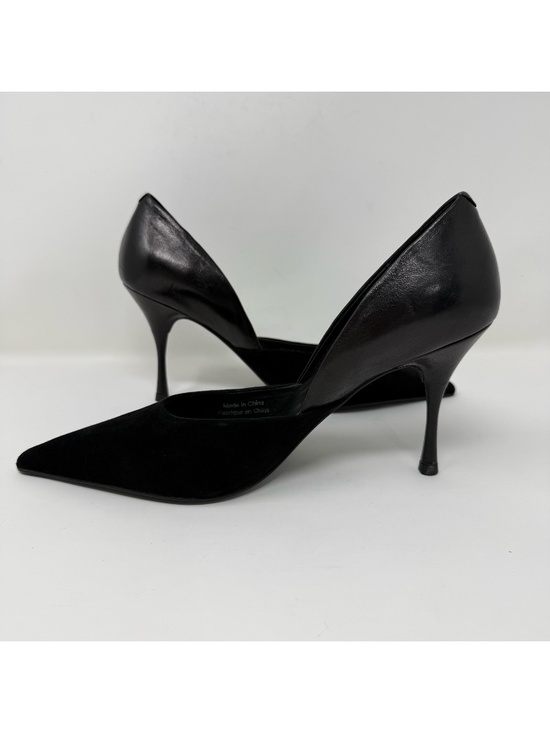 New Jeffrey Campbell Volturi Pump Black Suede Combo Sz 7 - Picture 9 of 12